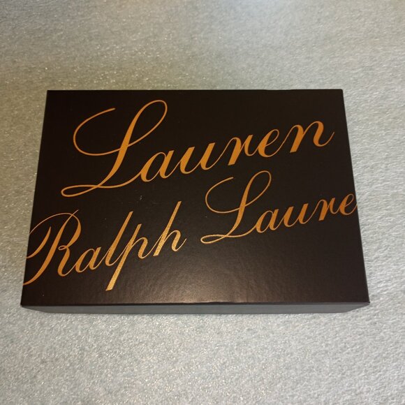 Lauren Ralph Lauren gunmetal crinkled metallic zip card case - Picture 7 of 8